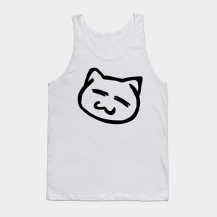 Cat smile, toddler artstyle Tank Top